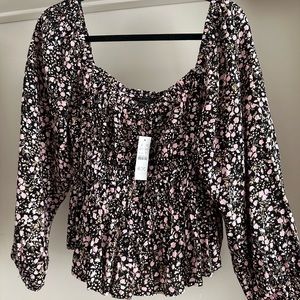 Jcrew peasant blouse